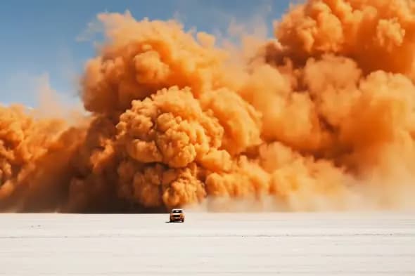 Epic Desert Rally Against Massive Dust Storm