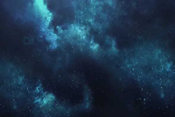 Blue Nebula Space Background Animation