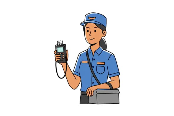 Ticket Inspector Vector Graphic