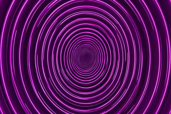 Neon Purple Vortex Tunnel