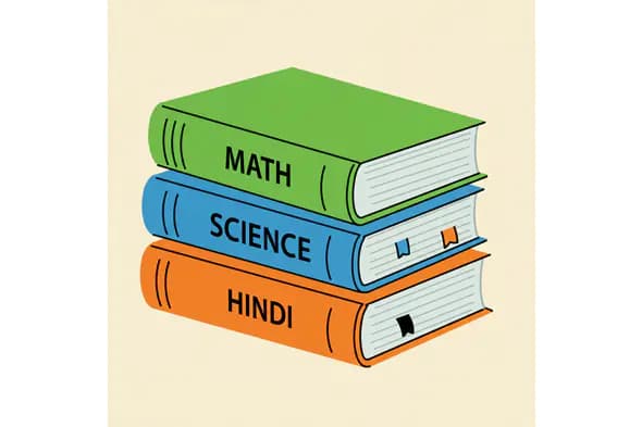 Stacked Textbooks Vector Illustration