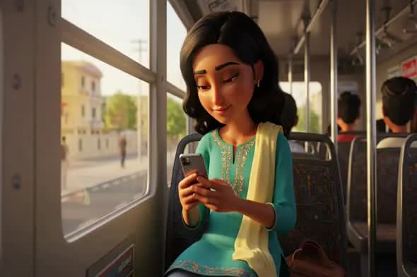Animated Commuter: Digital Connection