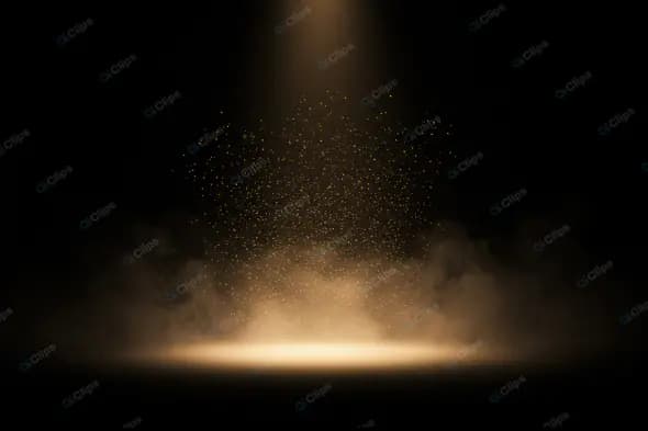 Ethereal Golden Spotlight Mist