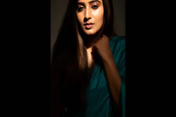 Sultry Portrait of Woman in Elegant Attire