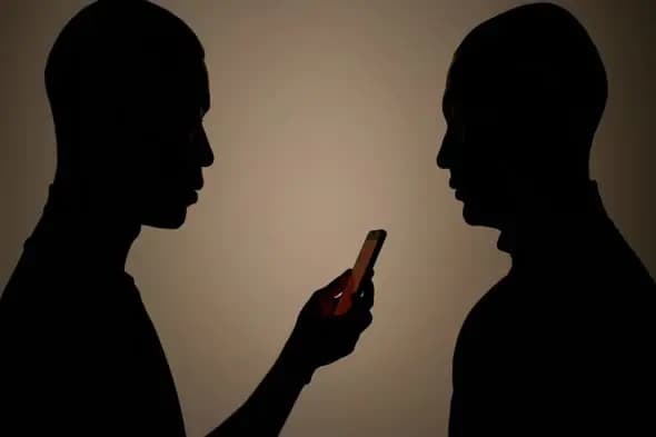 Digital Interaction Silhouette Footage