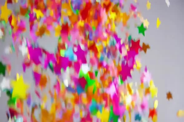 Vibrant Colorful Confetti Explosion Celebration Background Footage