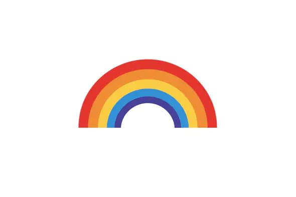 Vibrant Semicircle Rainbow Icon