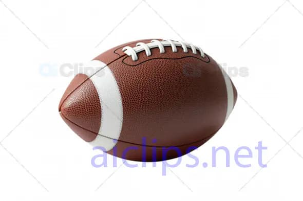 Realistic 3D American Football with Textured Surface