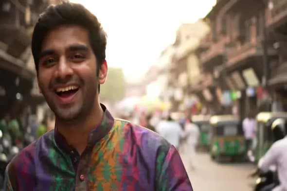Vibrant Street Joy in India