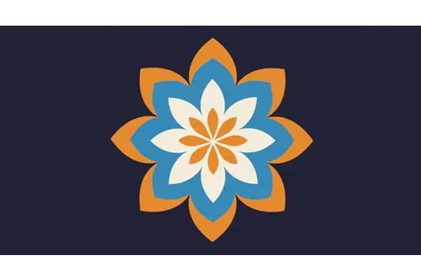 Layered Floral Mandala Vector
