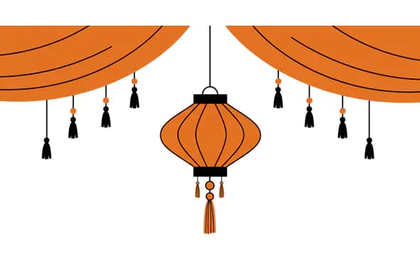 Festive Oriental Lantern Design