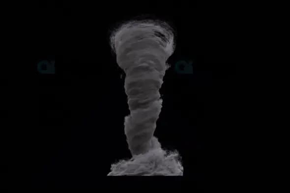 Realistic Tornado Vortex Animation
