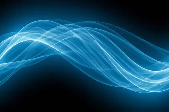 Ethereal Blue Energy Waves