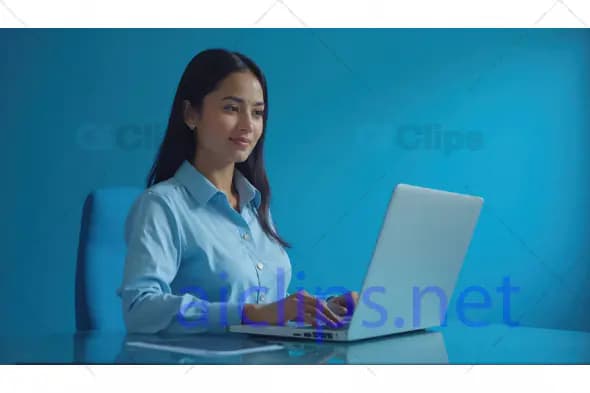 Professional Woman Working on Laptop