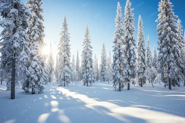 Sunlit Winter Wonderland