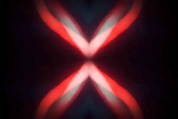 Glowing X-Shape Light Effect