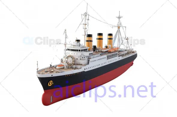 3D Model of a Historical Luxury Ocean Liner