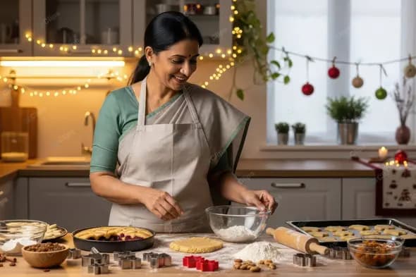 A Woman's Joyful Holiday Baking