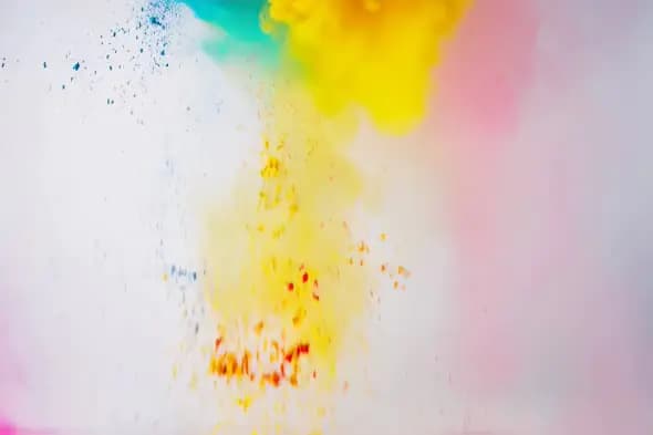 Vibrant Paint Splash Abstract Artistic Background Animation