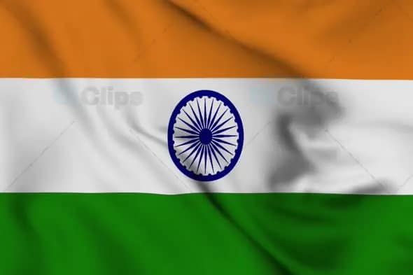 Indian National Flag Waving Animation