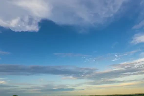Expansive Blue Sky with Dramatic Cloud Formations Timelapse