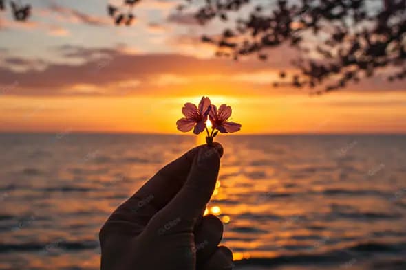 Delicate Blossoms at Sunset