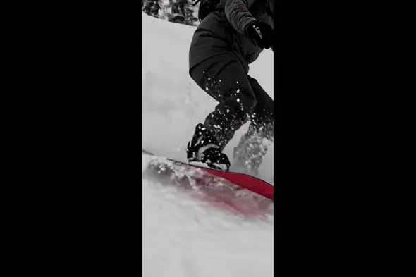 Dynamic Snowboarding Action Shot