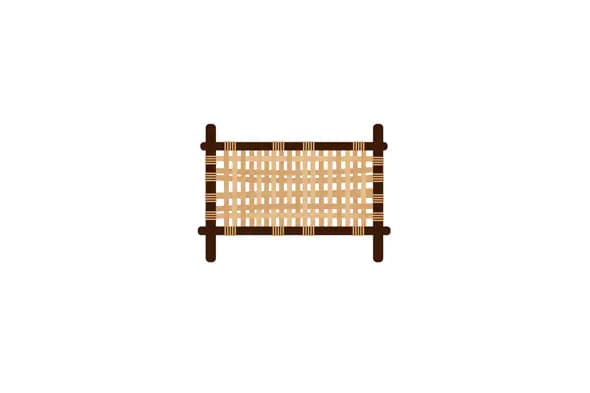 Woven Charpai Vector