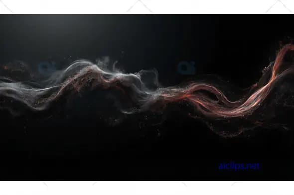 Ethereal Particle Stream on Dark Background