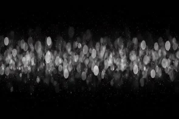 Monochrome Bokeh Particle Stream