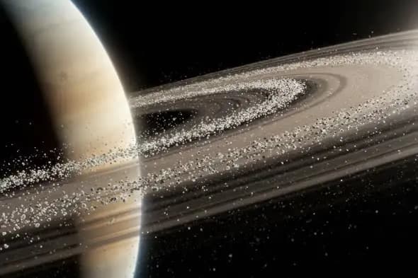 Saturn Rings in Outer Space