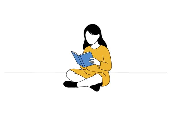 Yellow-Clad Reader Vector