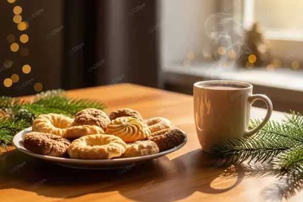 Warm Winter Breakfast Scene