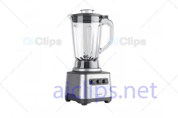 3D Stainless Steel Blender Model