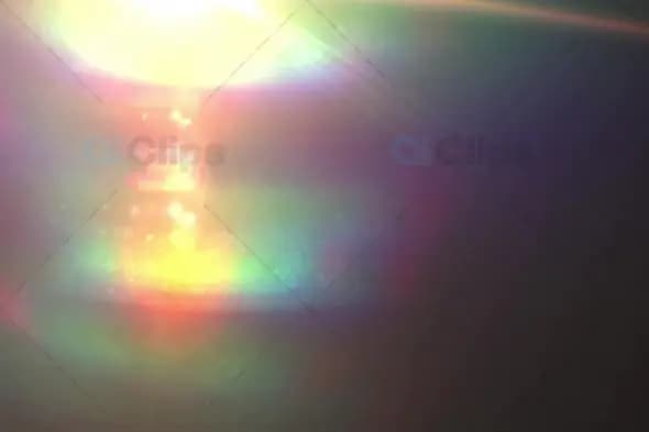 Vibrant Multicolored Light Flare with Rainbow Beams