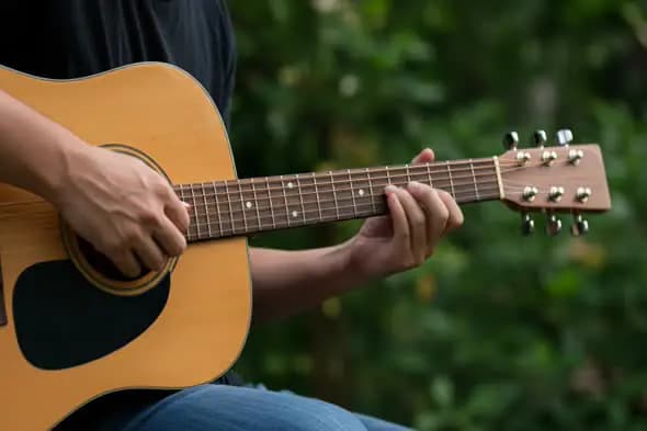 Acoustic Guitar Performance in Nature
