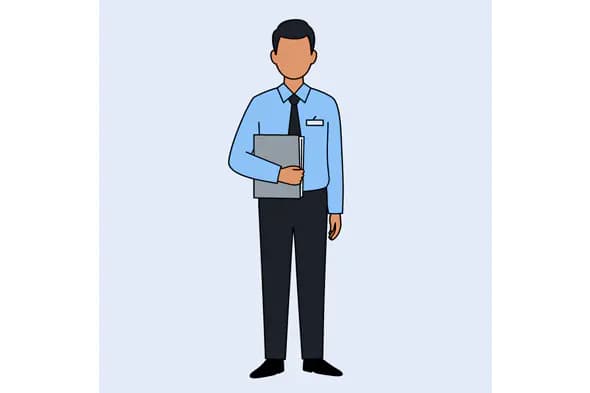 Professional Office Worker Vector