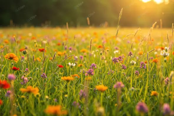 Sunset Wildflower Meadow