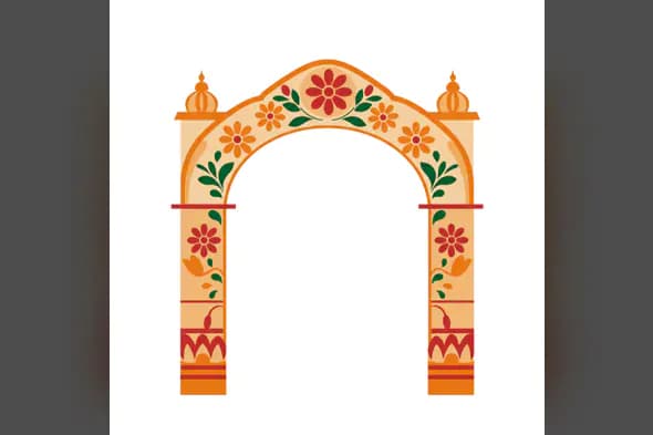 Floral Festive Entrance Archway