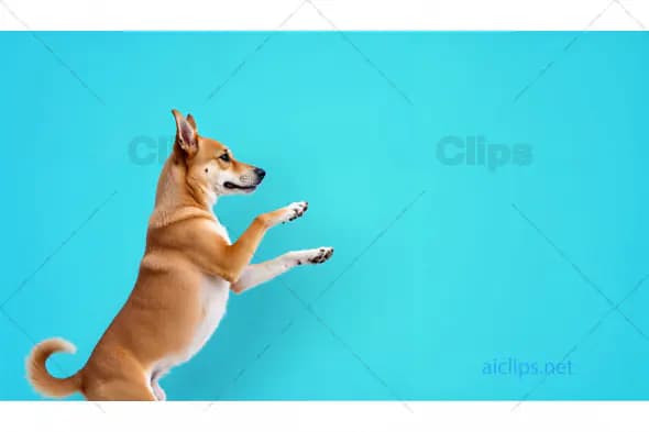 Dog Standing on Hind Legs