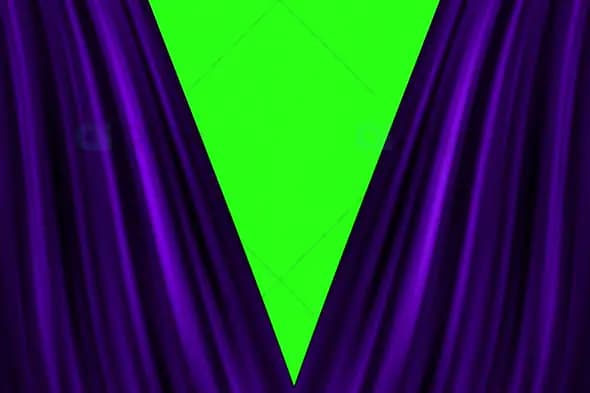 Green Screen Stage Curtain Reveal Animation