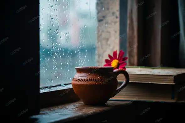 Rainy Day Window Still Life