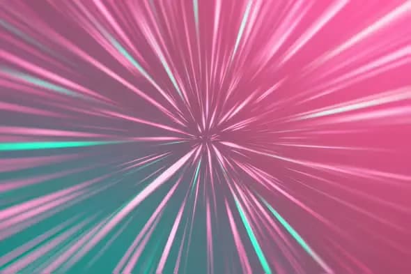 Dynamic Pink Teal Starburst Effect for Eye-Catching Intros