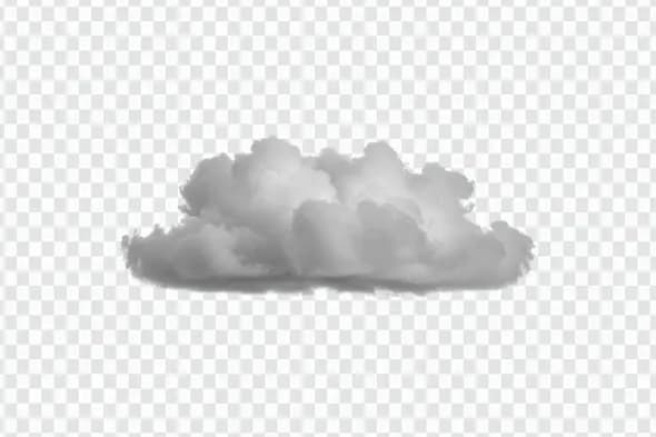 Realistic Gray Cloud Formation Atmospheric PNG Clipart