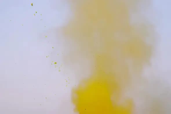 Ethereal Yellow Mist Swirling Abstract Background Animation