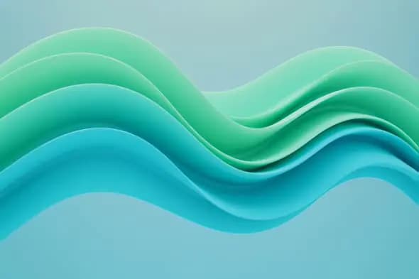 Soothing Aqua Waves Flowing Background for Presentations