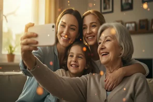 Multigenerational Family Selfie