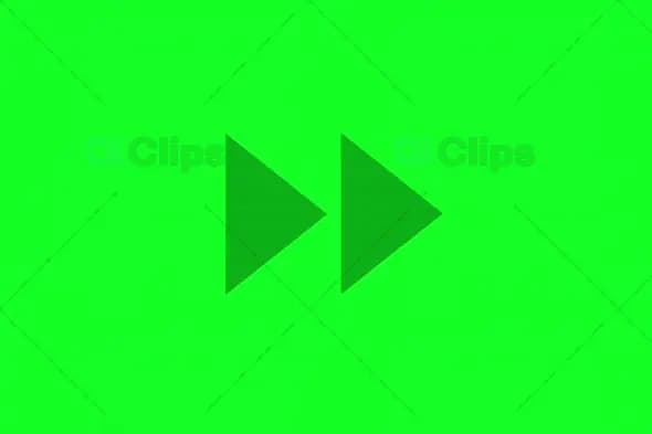 Double Forward Arrow Animation on Green Screen