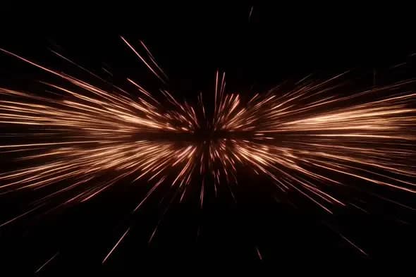 Radiant Copper Starburst Effect Hyperspeed Motion Background
