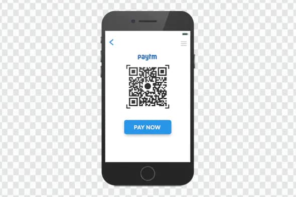 Paytm QR Code Payment Screen Smartphone PNG